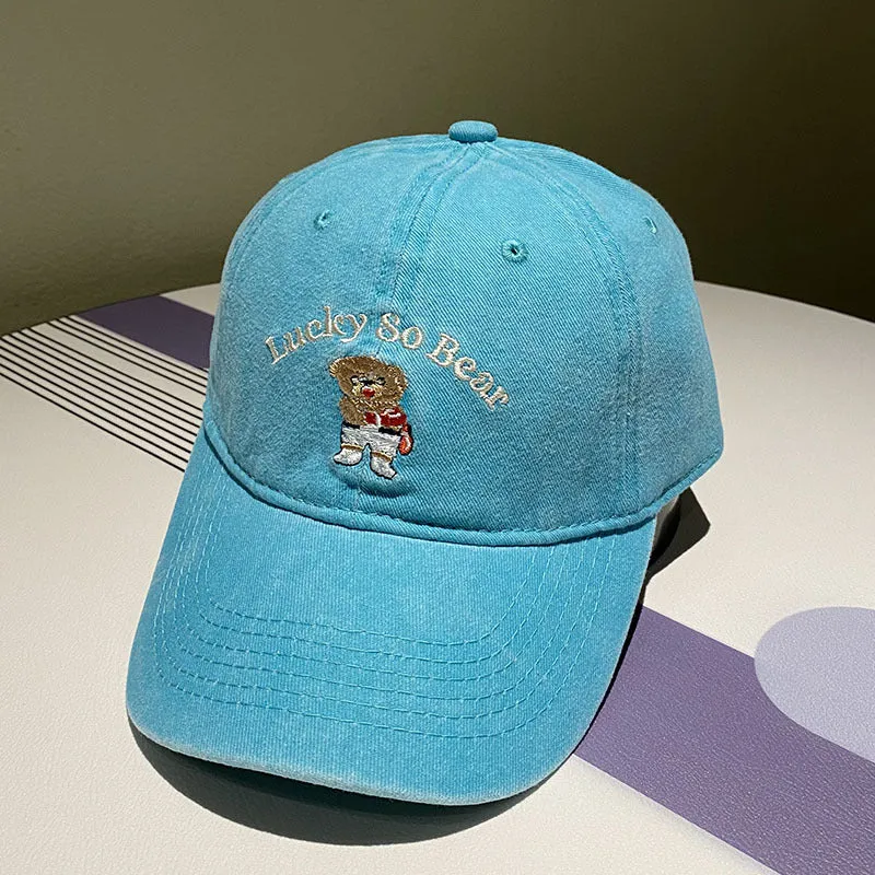 Unisex Freizeitkappe mit Bärenstickerei Skanto