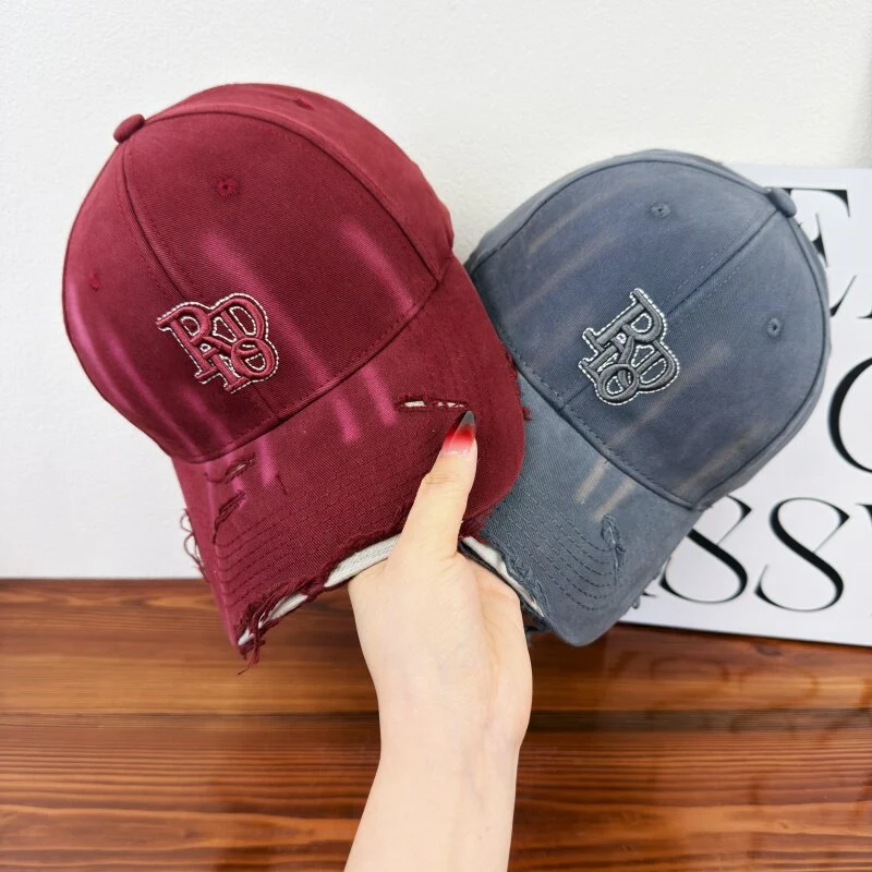 Damen Baseballkappe aus Baumwolle im Used-Look, klassisch, Skanto