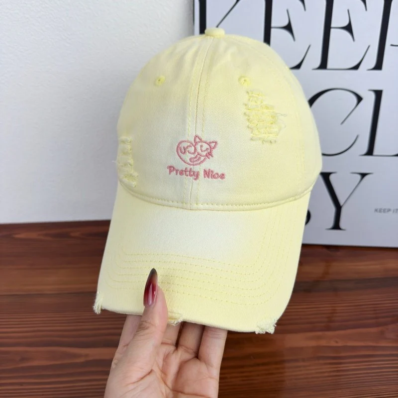 Damen Baseballkappe im Used-Look, lässig bestickt, Skanto