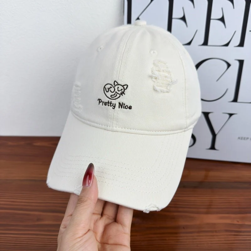 Damen Baseballkappe im Used-Look, lässig bestickt, Skanto