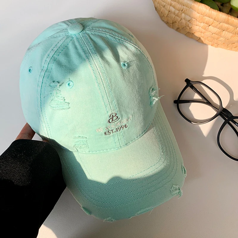 Damen Distressed Lässige Baseballkappe Skanto