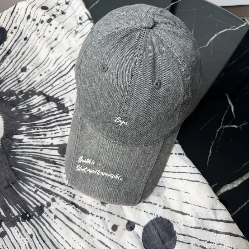 Lässige Distressed-Baumwoll-Baseballkappe für Damen Skanto