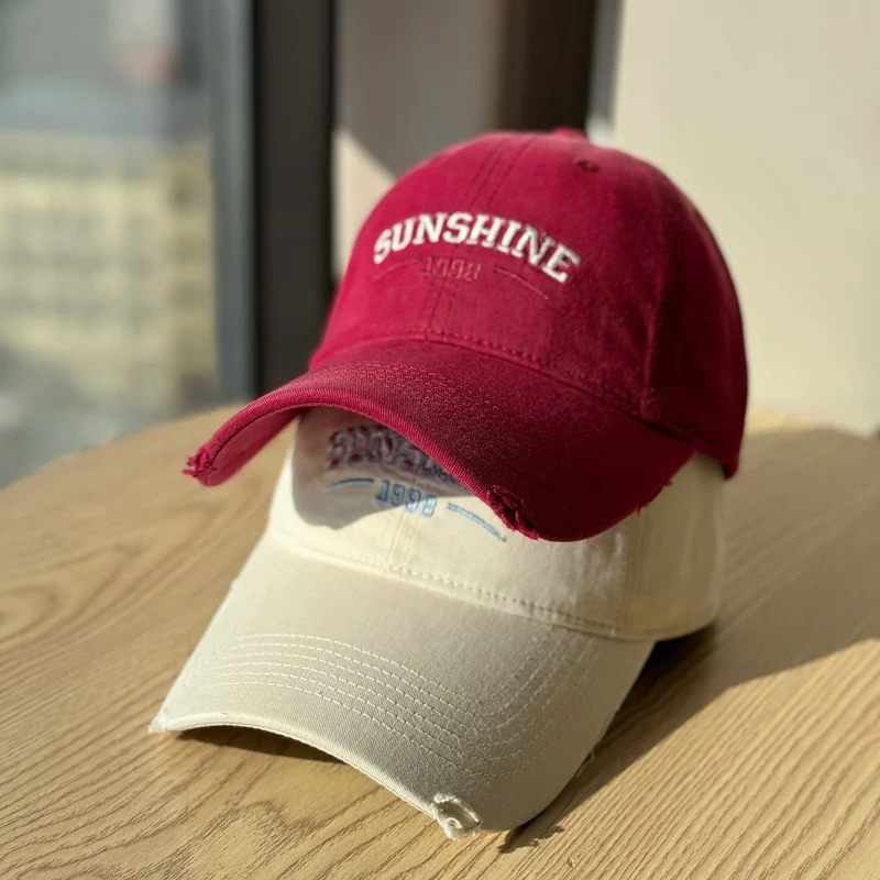 Damen Lässige Distressed-Baseballkappe Skanto