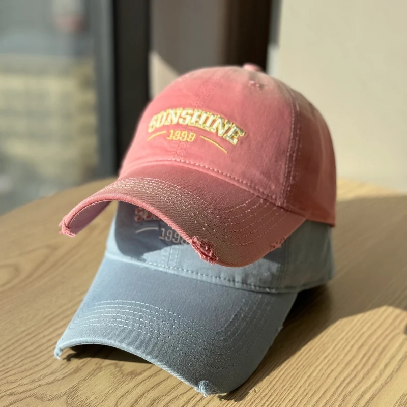 Damen Lässige Distressed-Baseballkappe Skanto
