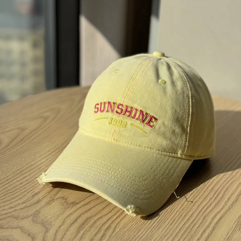 Damen Lässige Distressed-Baseballkappe Skanto