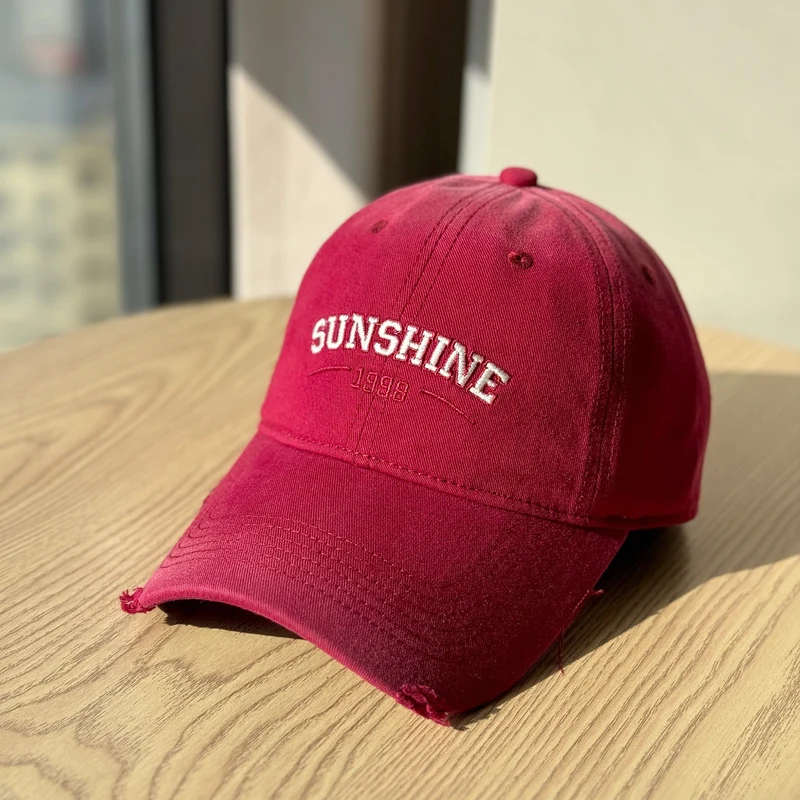Damen Lässige Distressed-Baseballkappe Skanto