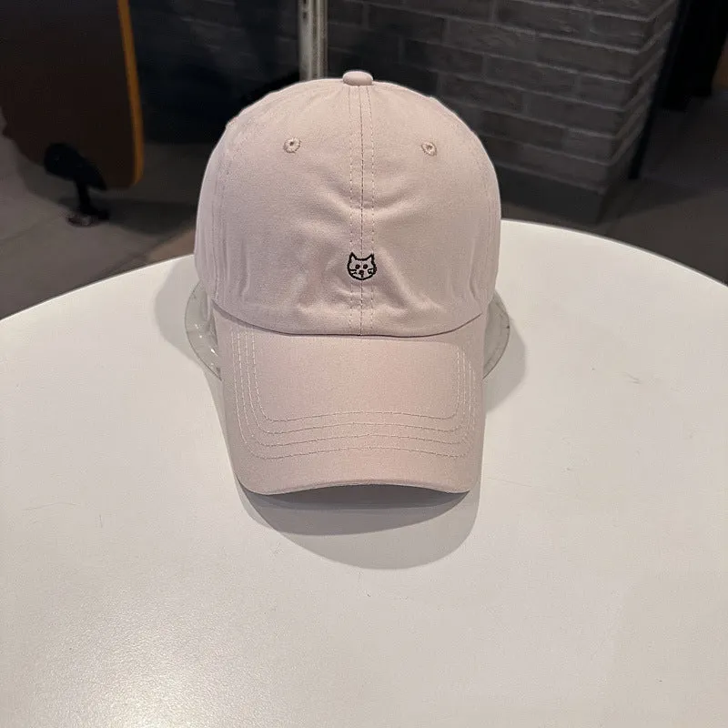 Damen Baseballkappe mit Katzenstickerei Skanto