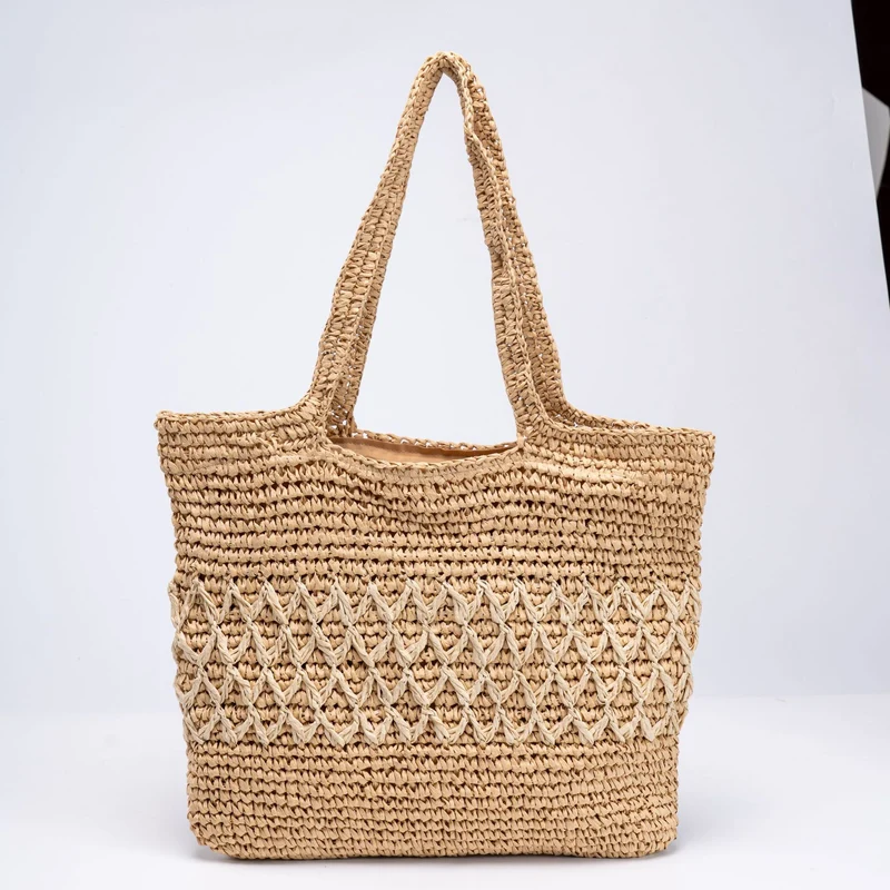 Handgewebte Tragetasche mit dekorativem Muster Skanto