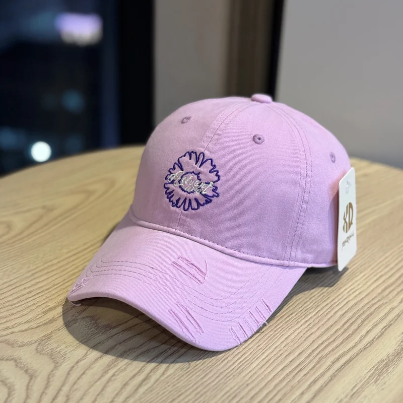 Unisex Bestickte Baseballkappe mit Blumenmuster Skanto