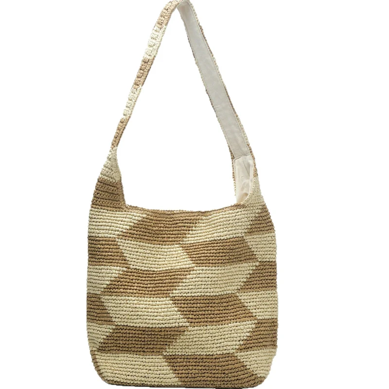 Stylische Tasche aus Naturgeflecht Skanto
