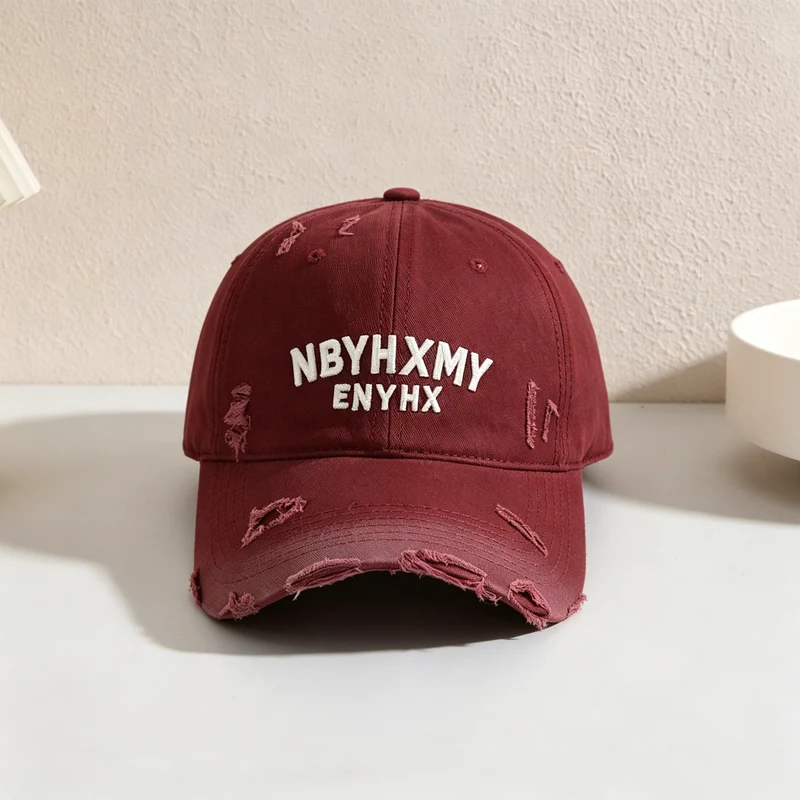 Herren Lässige Baseballkappe mit Textur im Used-Look Skanto
