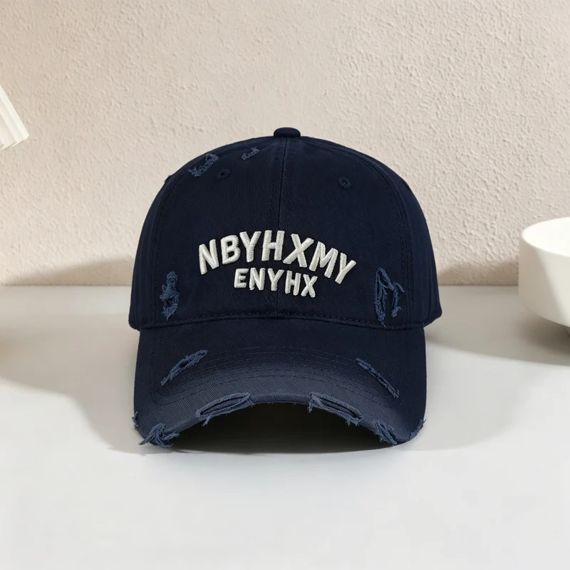 Herren Lässige Baseballkappe mit Textur im Used-Look Skanto