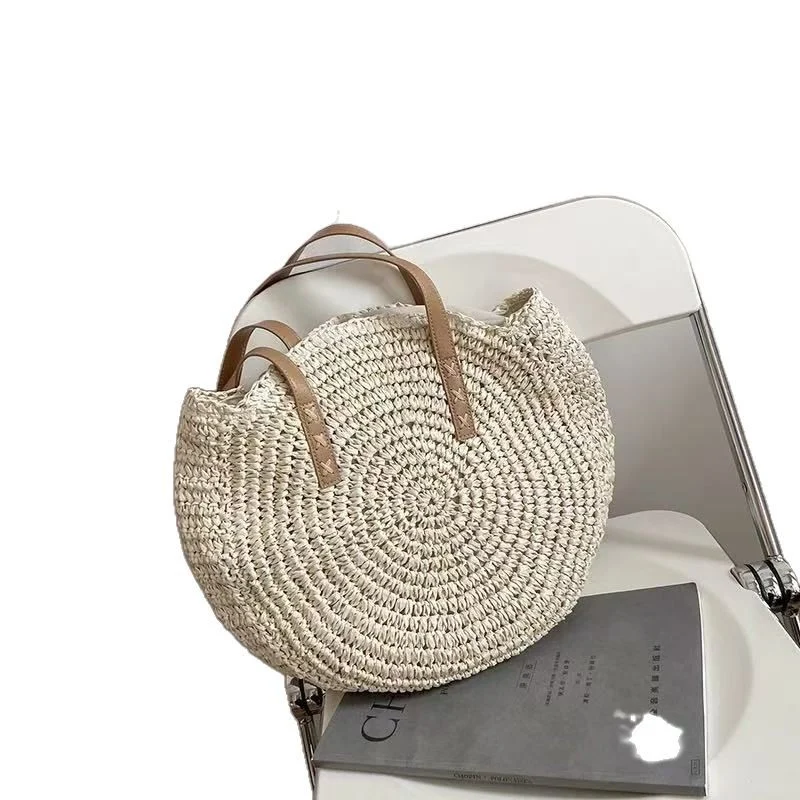 Runde Strohtasche Skanto
