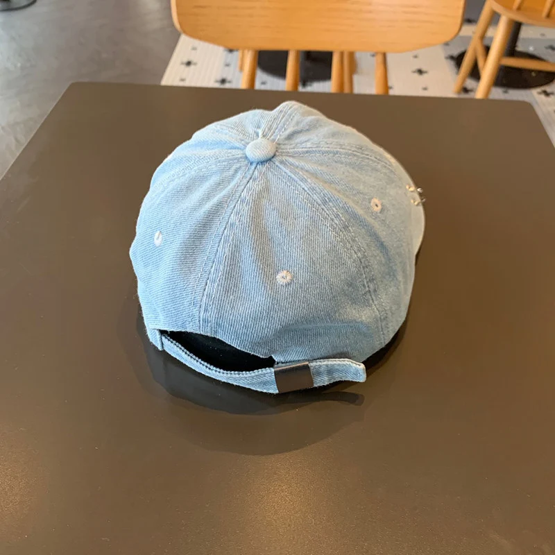 Unisex Distressed Baumwoll-Baseballkappe, verstellbar Skanto