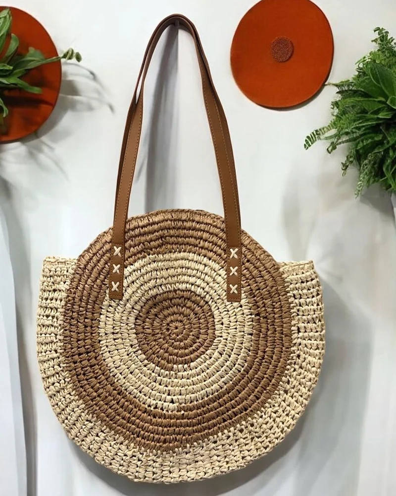 Geflochtene Rundtasche Skanto