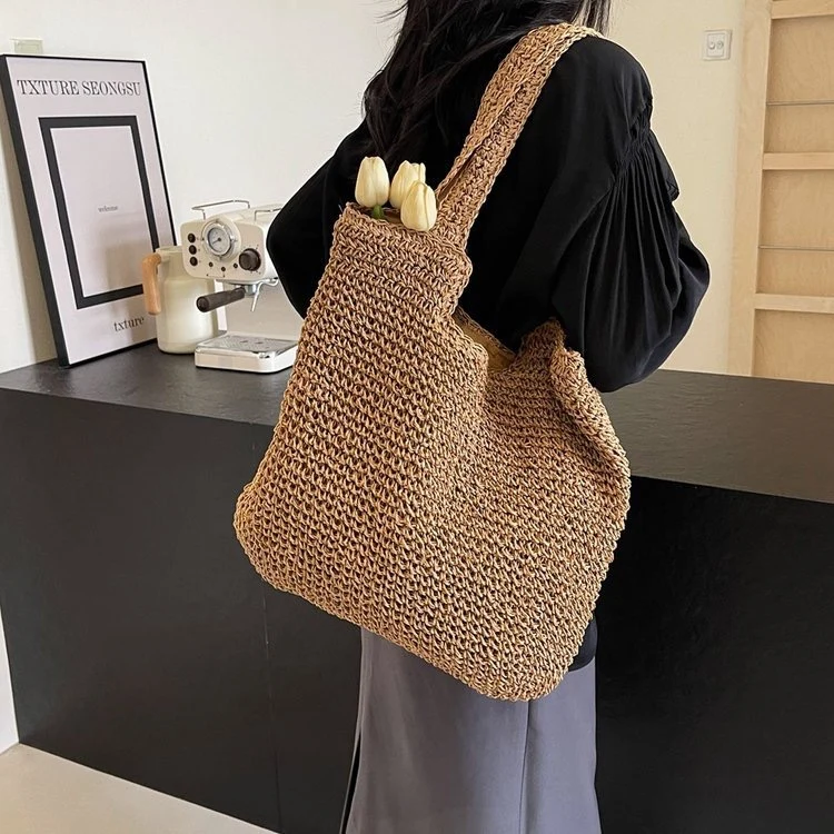 Handgeknüpfte Bast-Handtasche Skanto