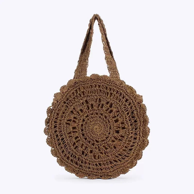 Handgehäkelte Rundtasche im Boho-Design Skanto