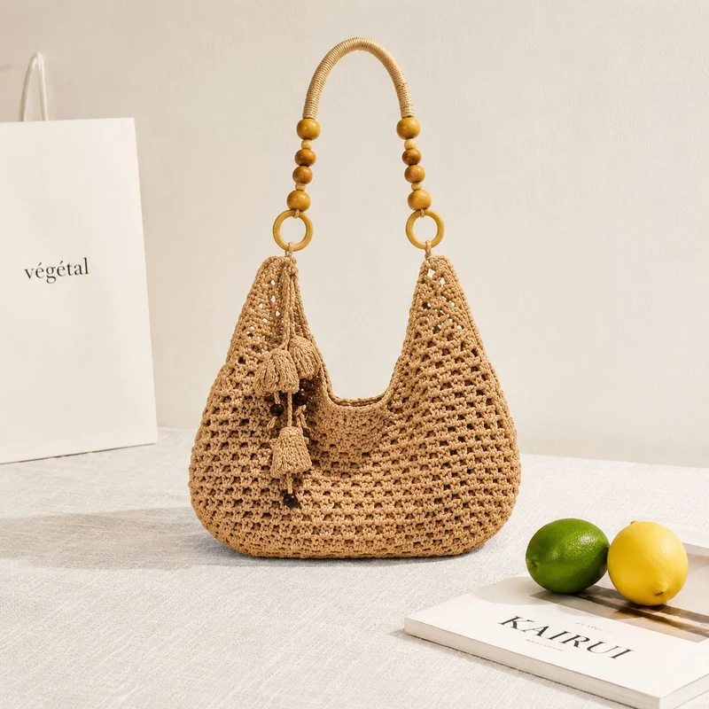 Handgefertigte Makramee-Tasche mit einzigartigem Design Skanto