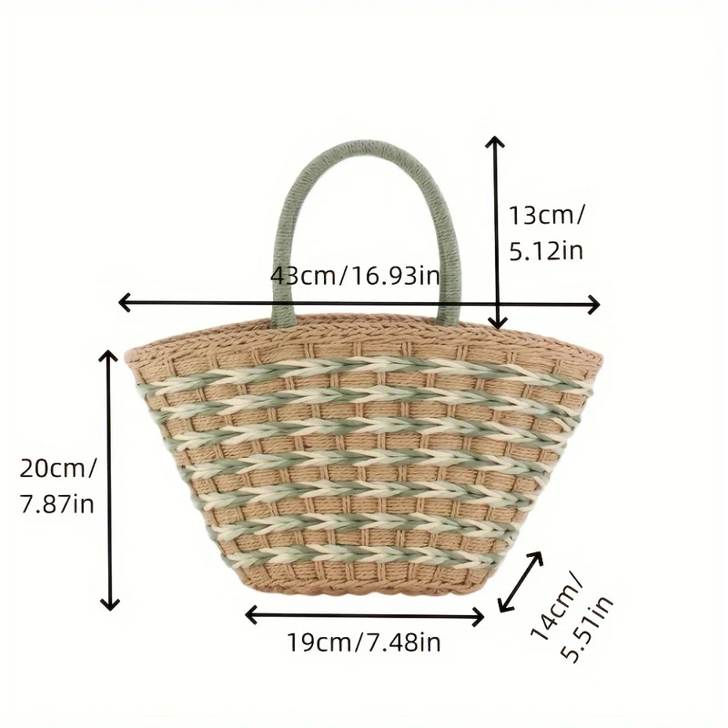 Elegante handgewebte Tragetasche Skanto