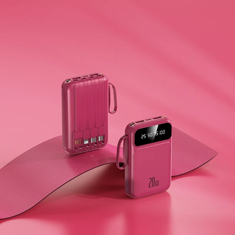 Tragbare Powerbank mit integriertem Schnellladen und LCD-Bildschirm Skanto