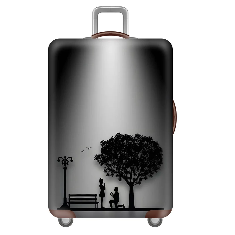 Unisex Hartschalen-Trolley mit Löwenporträt-Print, stoßfester ABS-Polycarbonat-Schale, Multiwheel-Fahrwerk und TSA-Sicherheitsschloss Skanto
