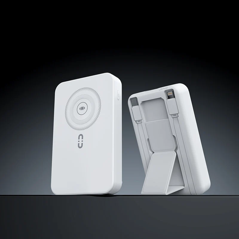 Tragbare Powerbank mit integrierter Standfunktion und Schnellladesystem Skanto