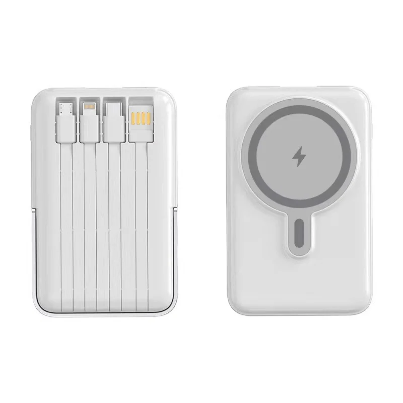 Powerbank mit integriertem Ladekabel und magnetischer Ladefunktion Skanto