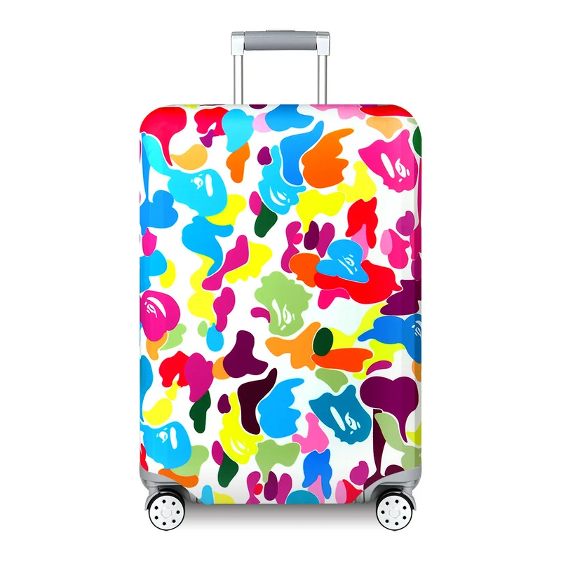 Unisex Skanto Kinder-Hartschalenkofferhülle mit lustigem Weltraum-Design aus elastischem Polyester-Spandex Skanto