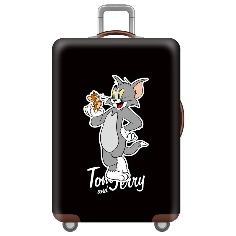 Unisex Skanto Hartschalenkoffer mit Tom und Jerry Motiv, Teleskopgriff und leichtgängigen Rollen Skanto