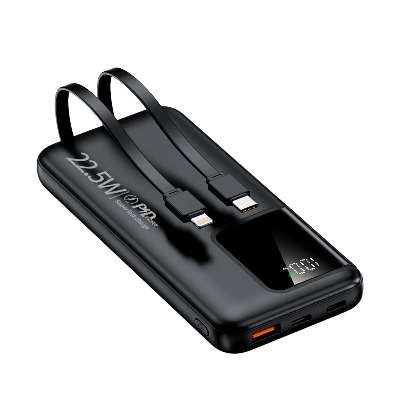 Powerbank mit zwei Schnellladeanschlüssen und digitaler Kapazitätsanzeige Skanto