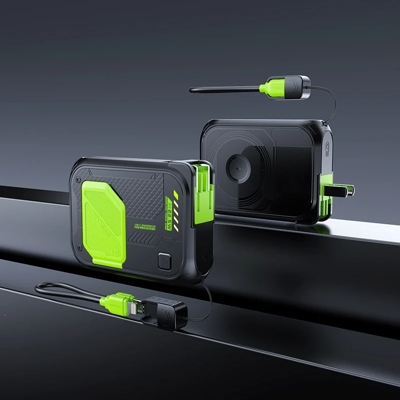 Multifunktionale Powerbank mit integriertem Ladekabel und exzellenter Schnellladefunktion Skanto