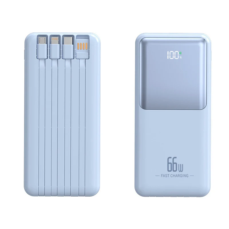 Portable Powerbank mit integriertem Multifunktions-Ladekabel Skanto