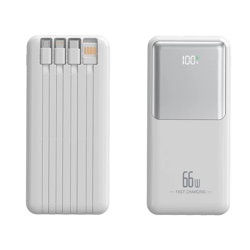 Portable Powerbank mit integriertem Multifunktions-Ladekabel Skanto