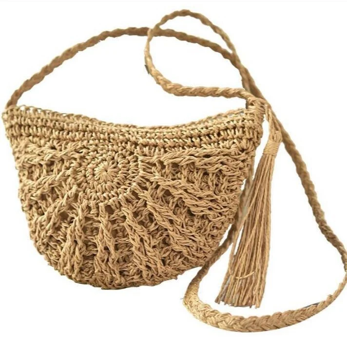 Handgeknüpfte Sling Bag mit Quasten Skanto