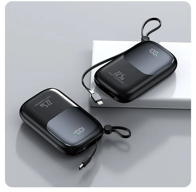 Leistungsstarke Powerbank mit Smart Charging und Digitalanzeige Skanto