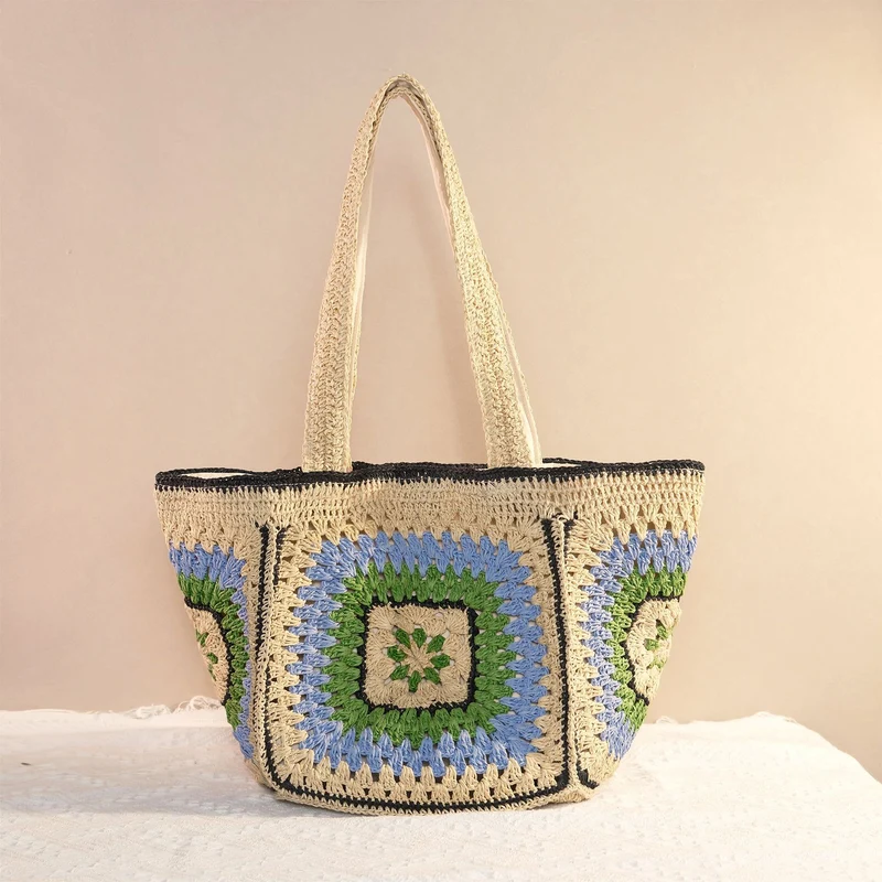 Handgestrickte Markttasche Skanto