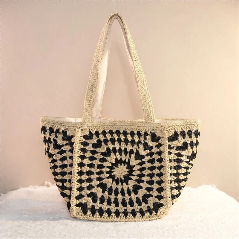 Handgestrickte Markttasche Skanto