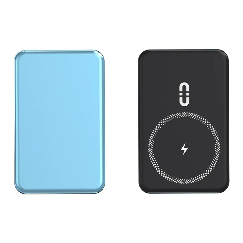 Magnetische Powerbank mit kabelloser Schnellladefunktion und LED-Anzeige Skanto