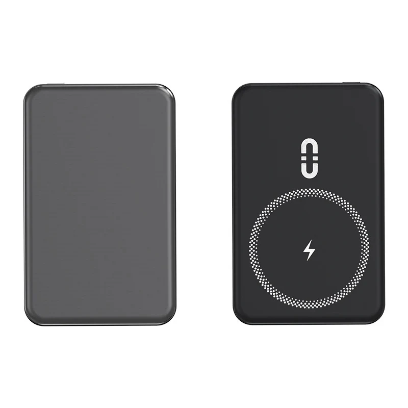 Magnetische Powerbank mit kabelloser Schnellladefunktion und LED-Anzeige Skanto