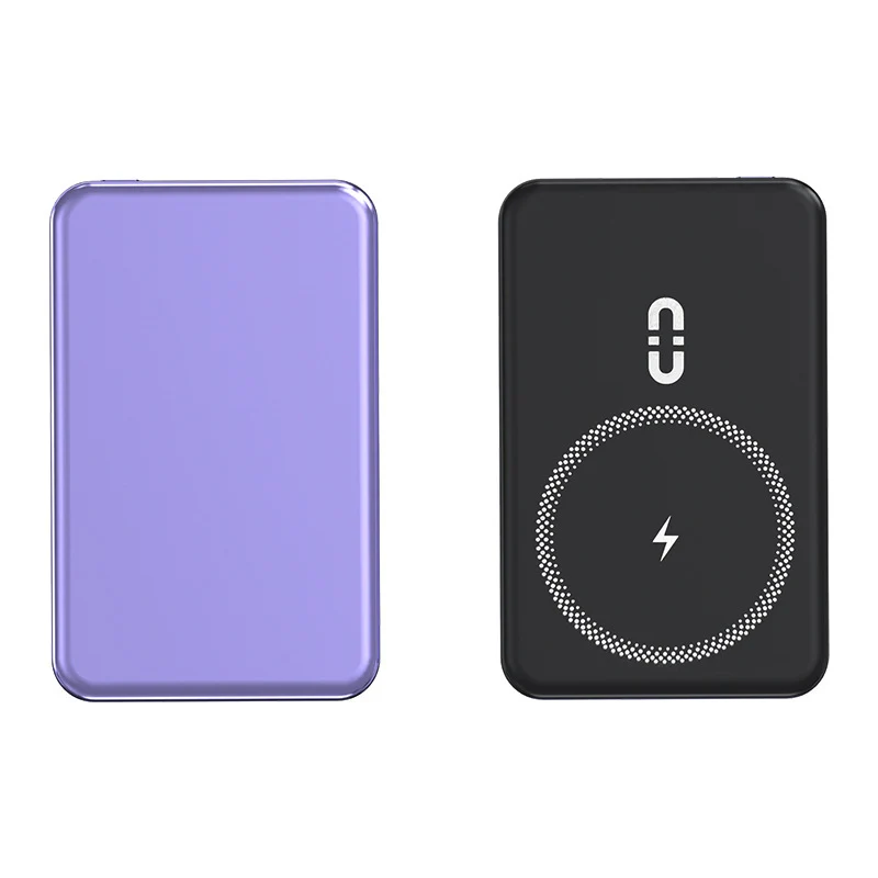 Magnetische Powerbank mit kabelloser Schnellladefunktion und LED-Anzeige Skanto