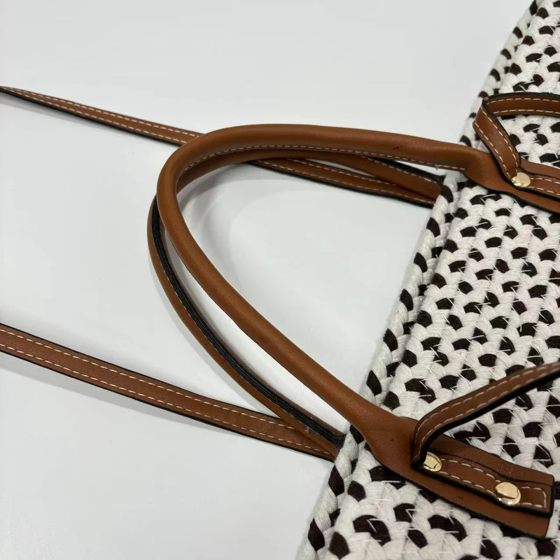 Große Strandtasche mit Kunstledergriffen Skanto