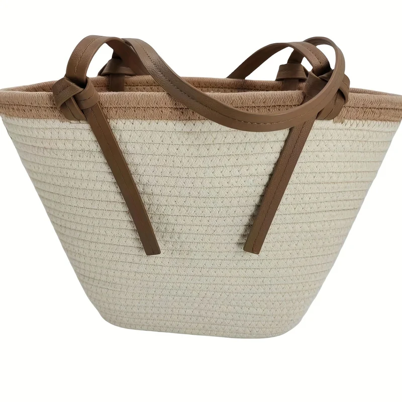 Geräumige Strandtasche aus gewebtem Material Skanto