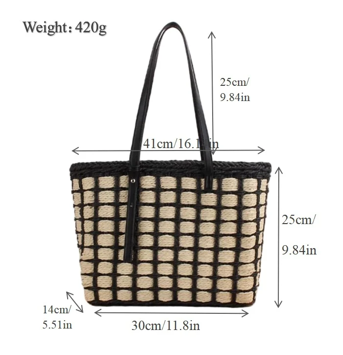 Geräumige Handtasche mit geflochtenem Design Skanto