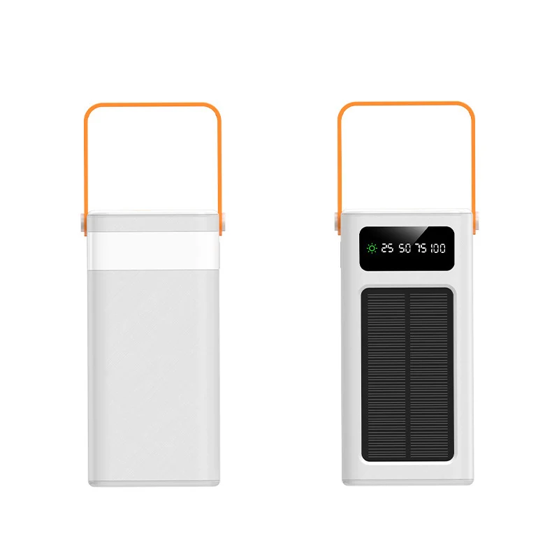 Tragbare solarbetriebene Powerbank mit LCD-Bildschirm und ergonomischem Tragegriff Skanto