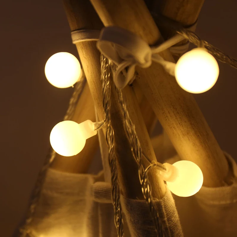 Lichterkette mit warmweißen LED-Leuchten Skanto