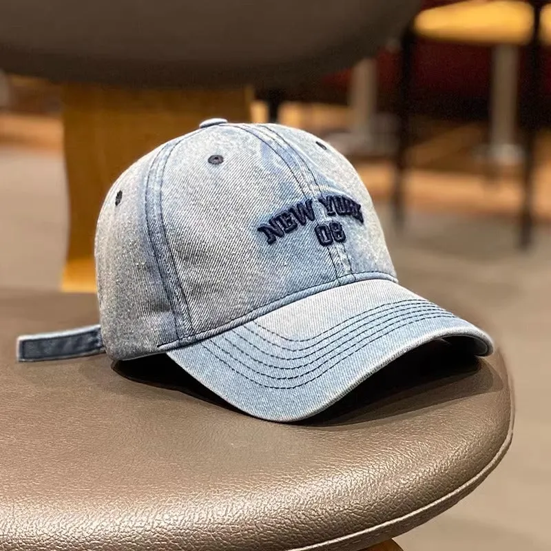 Damen Jeans-Baseballkappe im Vintage-Stil Skanto