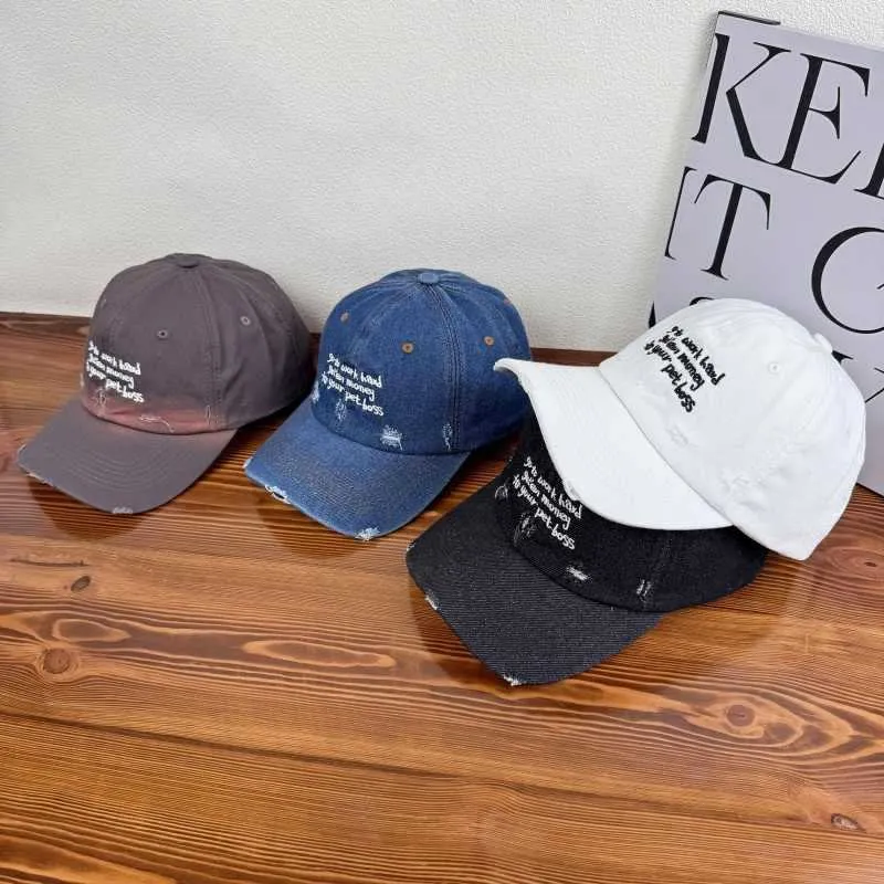 Damen Statement-Cap im Used-Look aus Jeans Skanto