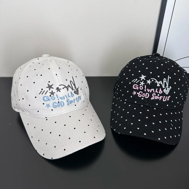 Damen Trendige Baseballkappe mit Tupfenstickerei Skanto