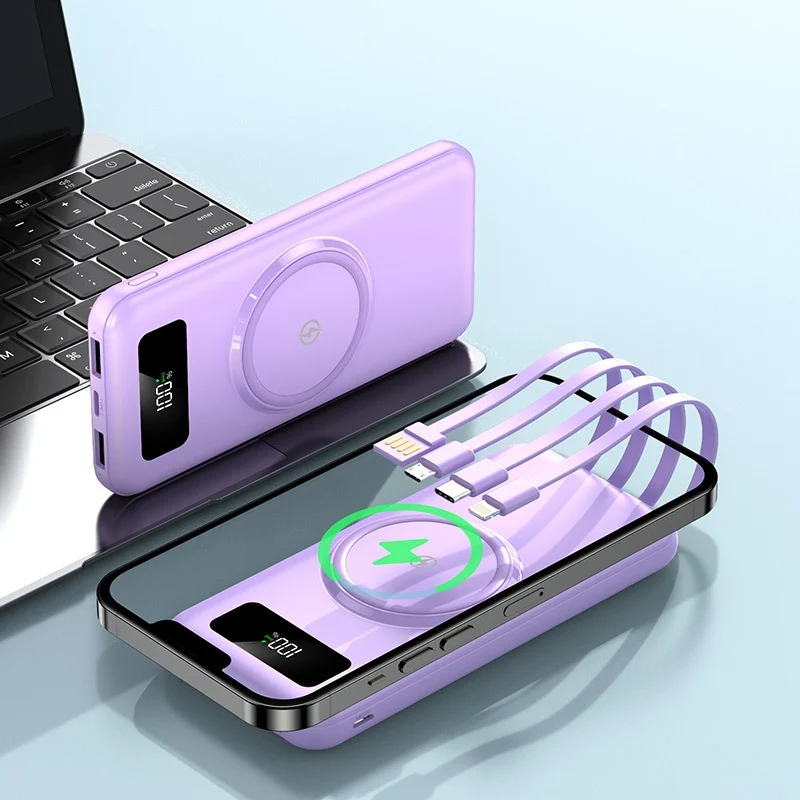 Powerbank mit kabelloser Ladefunktion von Skanto