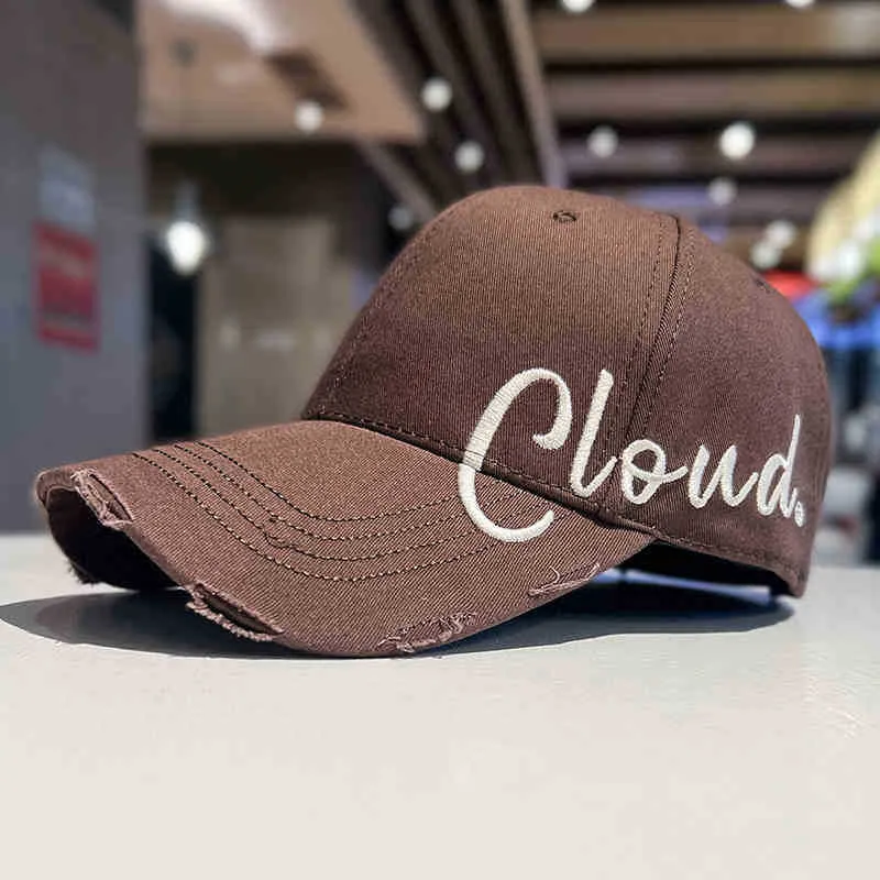 Damen lässige Baumwoll-Baseballcap im Used-Look Skanto